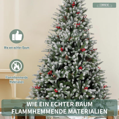 Künstlicher Weihnachtsbaum 150cm mit Tannenzapfen und
