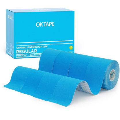 Kinesiologie Tape 5cm x 5m – 4 Rollen Blau – Für Muskeln & Gelenke