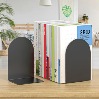 Metall Buchstütze Bookends Schwere Bücherhalter Schwarz 2 Stück