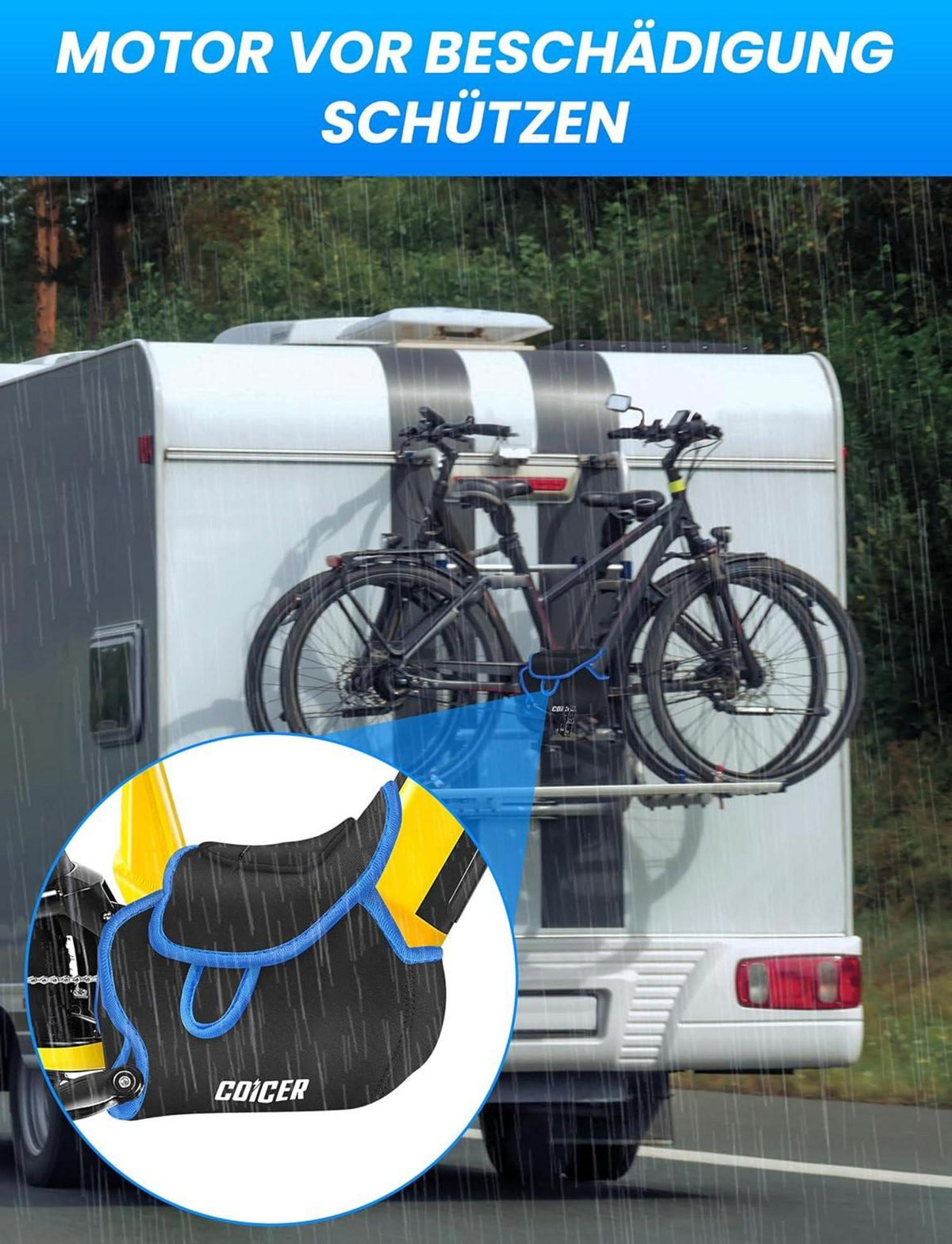 COICER Ebike Mittelmotor Schutzhülle für Bosch, Brose, Shimano, Yamaha