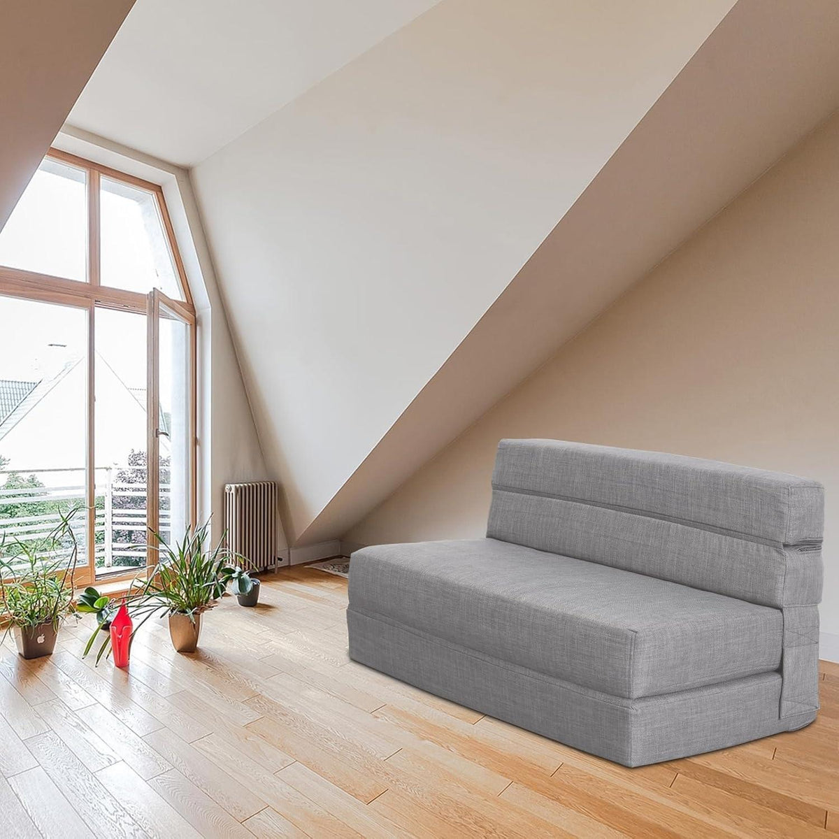 Schlafsessel mit Memory Schaum & Kissen – Gästesofa 100x190cm