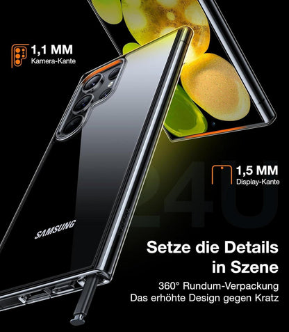 TORRAS Diamond Series Samsung Galaxy S24 Ultra Hülle Stoßfest Kratzfest Transparent