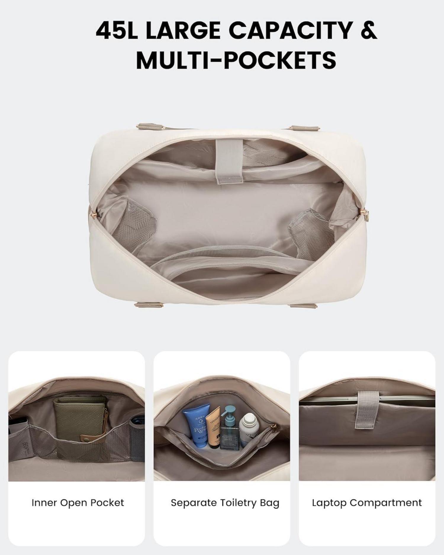 Sporttasche Damen Reisetasche mit Schuhfach Weekender Handgepäck