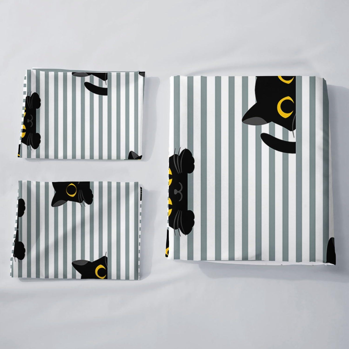 Bettwäsche-Set Gestreifte Katze 200x200 cm
