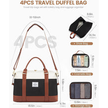 LOVEVOOK Weekender Reisetasche Damen mit Schuhfach 30L