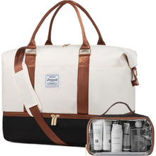 Damen Reisetasche Sporttasche mit Schuhfach - Groß Weekender