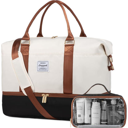 Damen Reisetasche Sporttasche mit Schuhfach - Groß Weekender