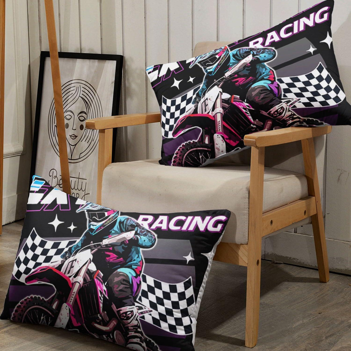 Moto-Cross Bettwäsche-Set 200x200 cm | Kinderzimmer Bettwäsche