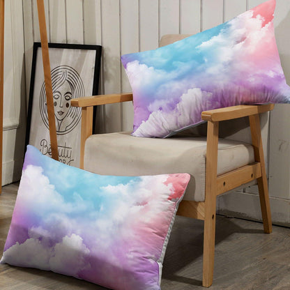 Bettwäsche-Set Bunte Wolken 200x200cm mit Kissenbezügen