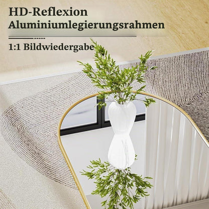 Ganzkörperspiegel Bogen Gold – Stand- & Wandspiegel 165x61cm