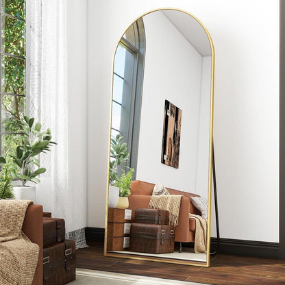Ganzkörperspiegel Bogen Gold – Stand- & Wandspiegel 165x61cm