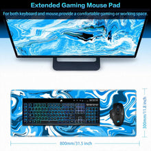 Gaming Mauspad XL 800x300mm Vernähte Kanten Wasserdicht