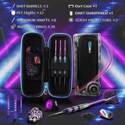 CyeeLife Dartpfeile Set 22g Profi Steeldarts Aluminium