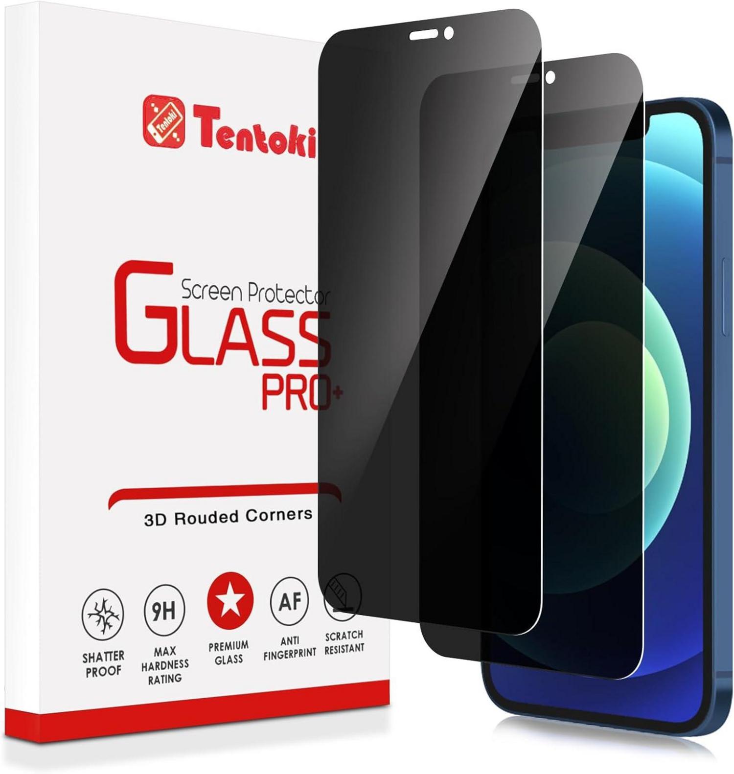 iPhone 12/12 Pro Sichtschutz 6,1 Zoll Panzerglas 2