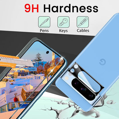 Panzer Schutz Glas + Kameraschutz für Google Pixel 8 Pro