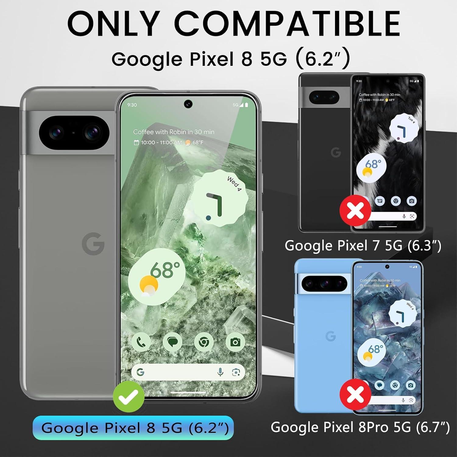 Panzer Schutz Glas + Kameraschutz für Google Pixel 8