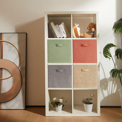 Faltbare Aufbewahrungsboxen Set 4er 33x38x33cm Stoff Griffe