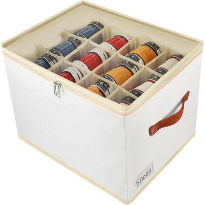 Schuhboxen Stapelbar Schuhregal für Schrank