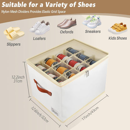 Schuhboxen Stapelbar Schuhregal für Schrank