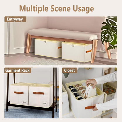 Schuhboxen Stapelbar Schuhregal für Schrank
