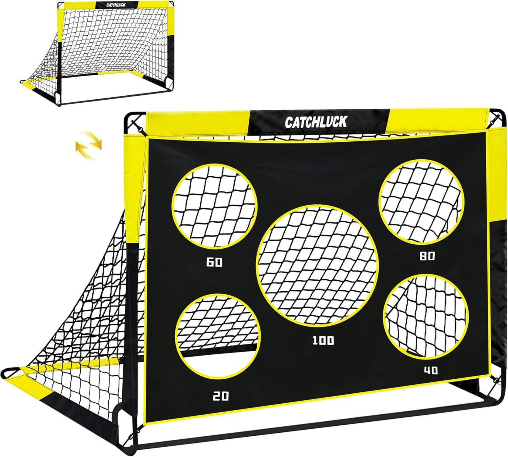 Fussballtore 2 In 1 Pop Up Tor mit 5 Schussloechern