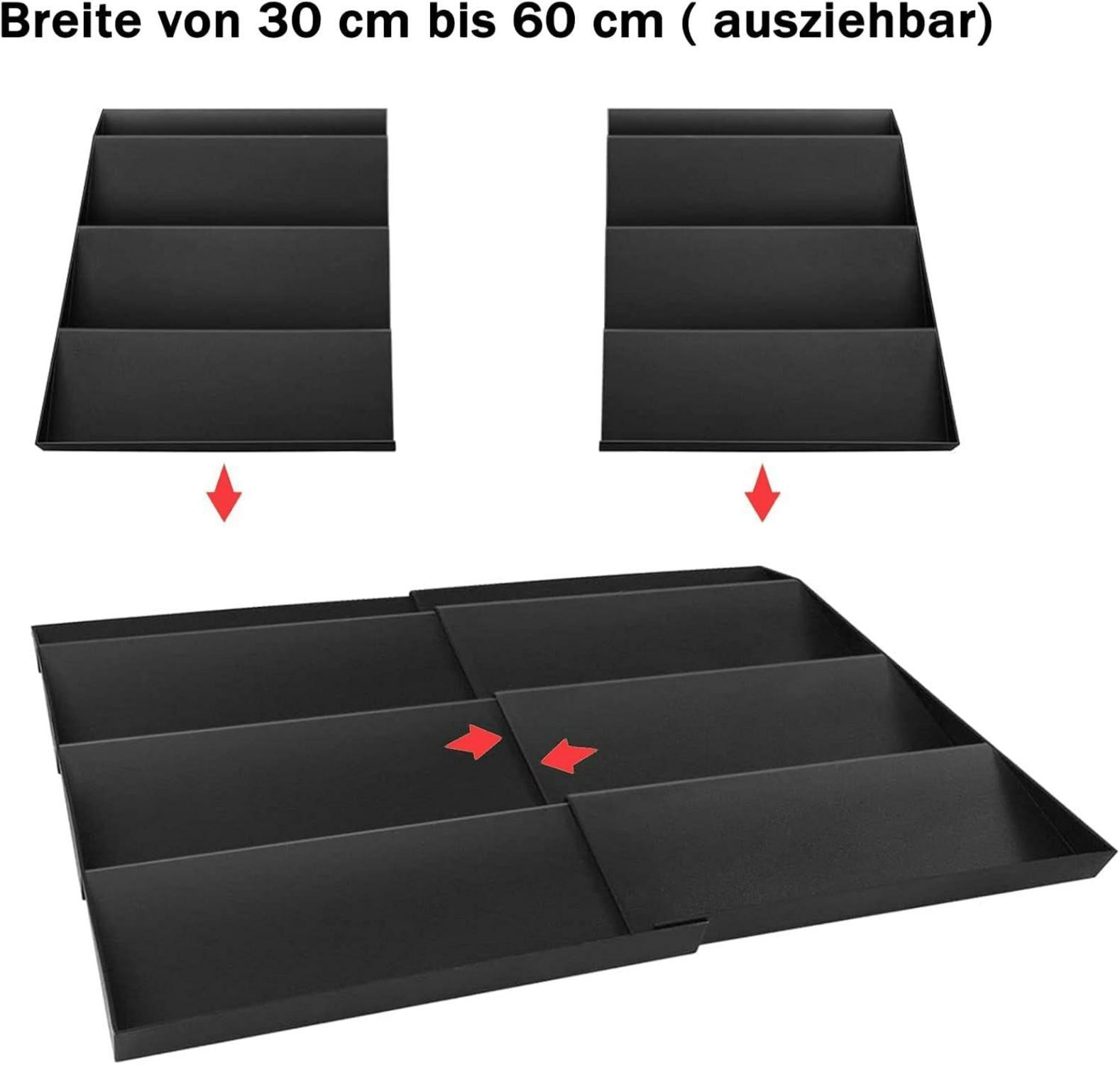 Gewürzregal Schublade Organizer Einstellbare Breite 30-60cm Zeitloses Design