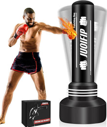 Boxsack mit Boxständer 180cm - Freistehender Kickboxsack für Training