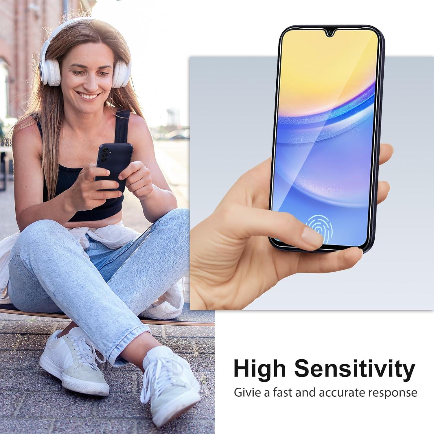 Schutzfolie Samsung Galaxy A15 4G/5G Panzer Glas 9H Härte HD Display