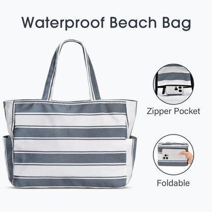 XXL Strandtasche Damen Tote Bag Wasserdicht Reisetasche