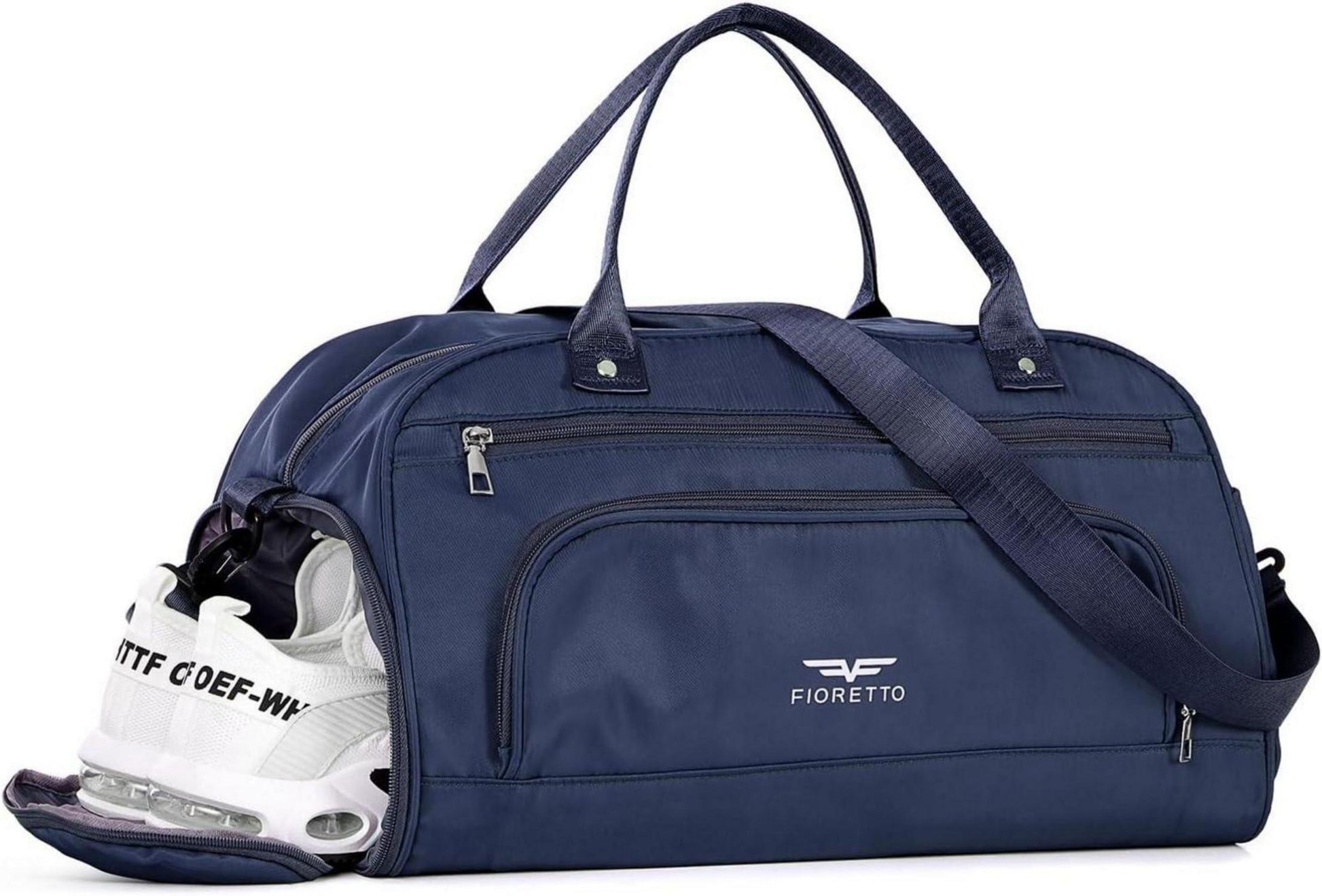 Weekender Sporttasche mit Schuhfach und Nassfach 30L Blau