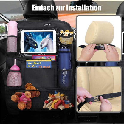 Auto Rückenlehnenschutz mit iPad Tasche & Organizer