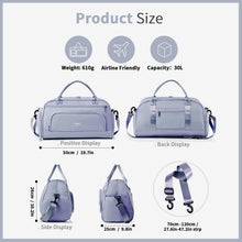 30L Sporttasche & Reisetasche mit Schuh- und Nassfach Blau