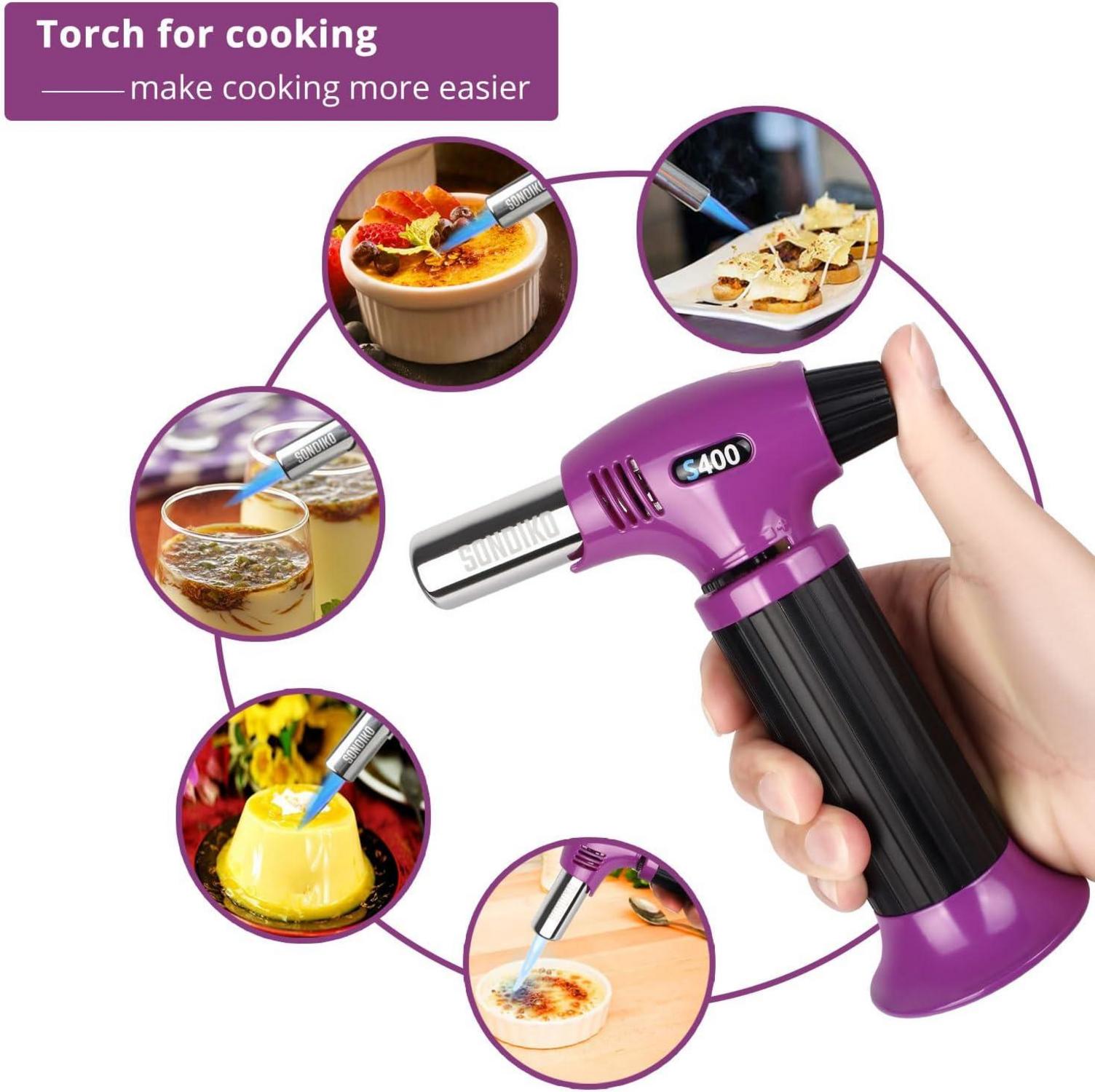 Küchenbrenner Flambierbrenner Crème Brulée Brenner Sicherheitsschloss