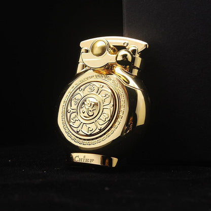 Antikes Vintage Feuerzeug winddicht wiederverwendbar silber