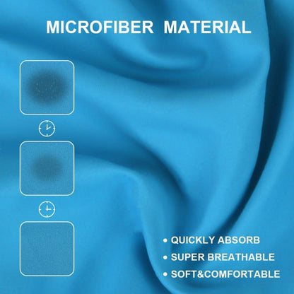 flintronic Mikrofaser Surf Poncho 110x80cm Hellblau #5