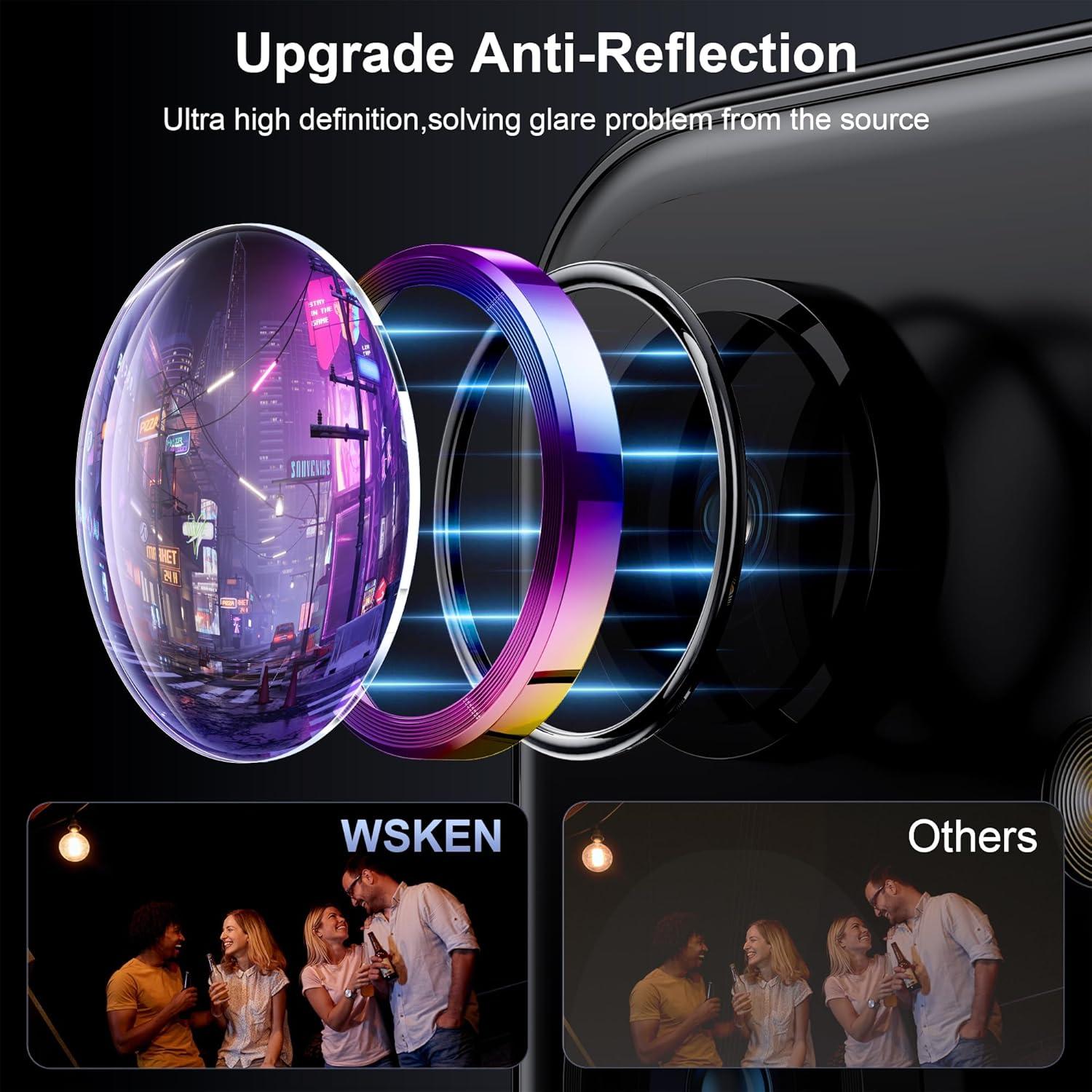 WSKEN Samsung Galaxy S24 5G Kamera Schutzglas 9H Härte