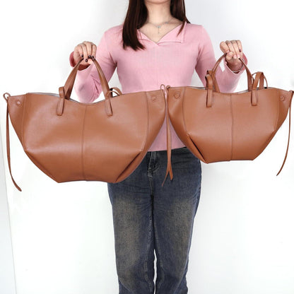 TIAASTAP Kunstleder Tote Bag Damen Groß Shopper