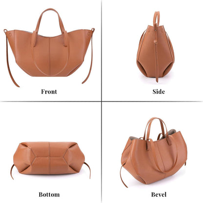 Tote Bag Kunstleder Handtasche Damen Groß Schultertasche Shopper