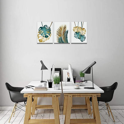 Pflanzen Bilder Leinwand Wohnzimmer Schlafzimmer Küche Deko 50x70cm 3er Set