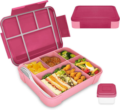 Brotdose mit Fächern 1300ml Auslaufsicher Bento Box Kinder