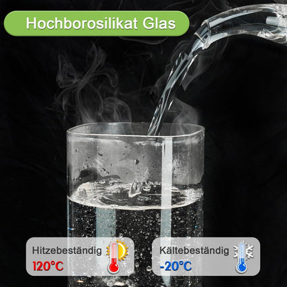 OSORD Vorratsdosen Glas mit Deckel 6er Set - EckigAufbewahrungsgläser<SpriteRenderer|FewerColours>premiumGlasbehälter