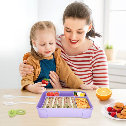 Brotdose Kinder mit Fächern 1300ml Auslaufsicher Lunchbox Vesperdose