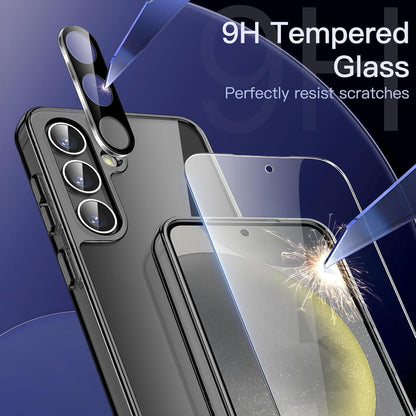 5-in-1 Hülle für Samsung Galaxy S24+ Plus 5G mit 2x Glas