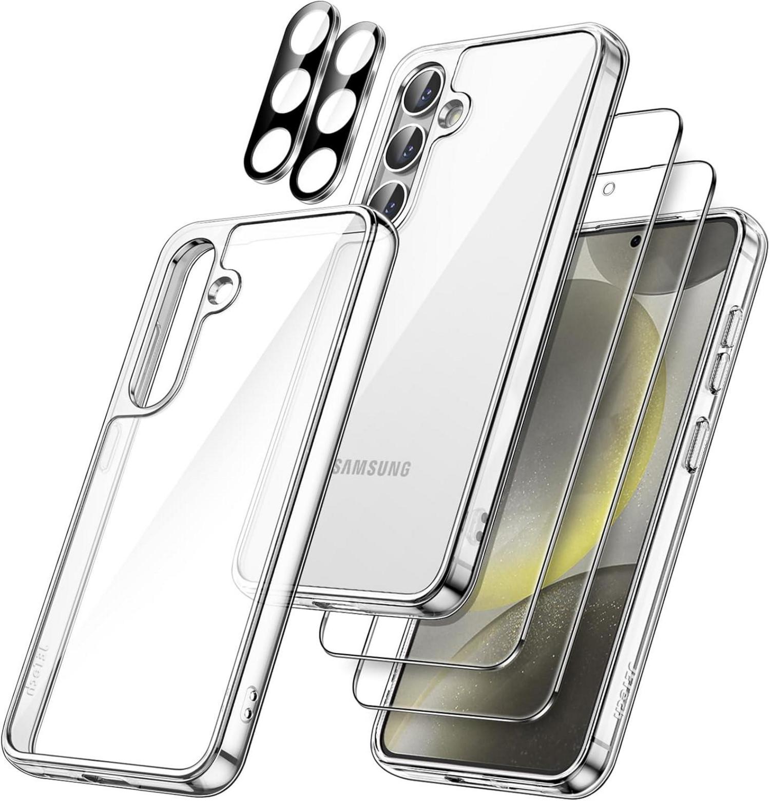 Samsung Galaxy S24+ 5G Hülle mit Glas Schutzfolie & Kameraschutz