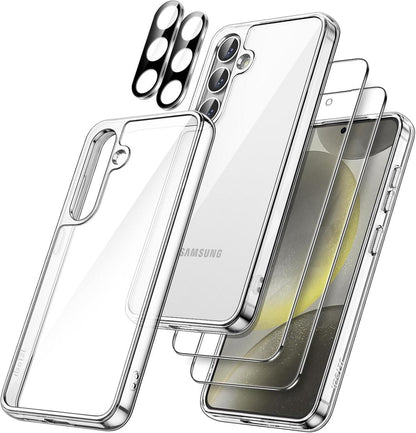 Samsung Galaxy S24+ 5G Hülle mit Glas Schutzfolie & Kameraschutz