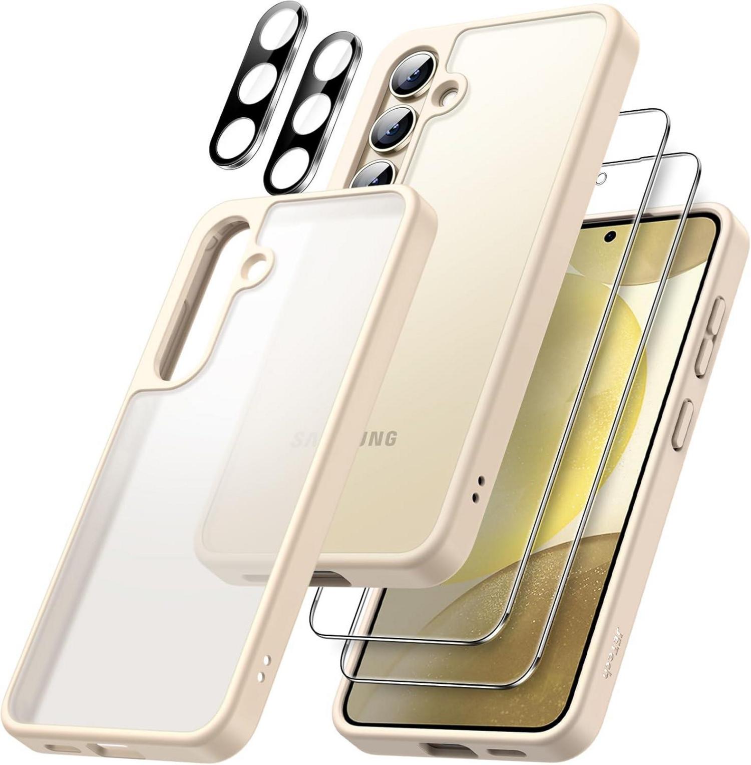 Schutzhülle für Samsung Galaxy S24 5G mit Schutzfolie & Kameraschutz