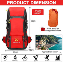 Wanderrucksack 50L Trekkingrucksack Regenhülle