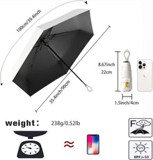 Mini Faltender Regenschirm UV-Schutz kreativer Ringgriff