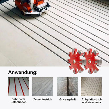 Diamant Frässcheibe 130mm für Fußbodenheizung, 17mm Nutbreite