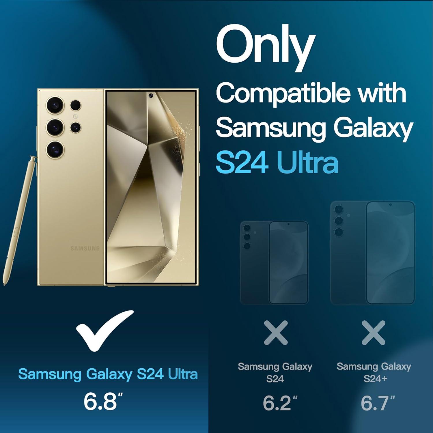 Samsung Galaxy S24 Ultra 5G 6,8 Zoll Displayschutzfolie 3 Stück